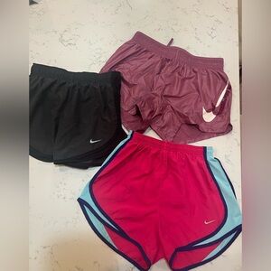 3 pairs of Nike Black Athletic running Shorts - XS